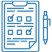 Icon a form on a clipboard and a pen signifying Forms and Surveys