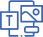 Icon of a document with floating boxes over it, one with a T and the other with an image icon signifying Templatees