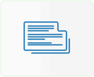 Icon of stacked documents signifying Templates
