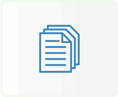 Icon of document pages stacked on top of each other signifying Templates