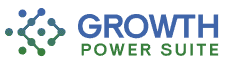 Growth Power Suite Logo with navigation menu link to home page